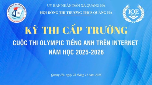 Trường THCS Quảng Hà tổ chức cuộc thi IOE cấp trường