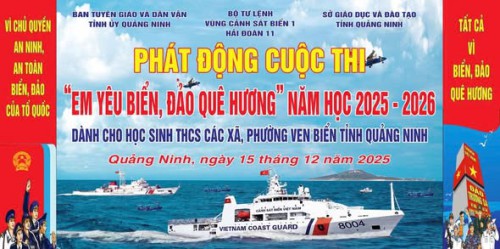 TRƯỜNG THCS QUẢNG HÀ THAM DỰ LỄ PHÁT ĐỘNG TRỰC TUYẾN CUỘC THI “EM YÊU BIỂN, ĐẢO QUÊ HƯƠNG” NĂM HỌC 2025 – 2026🛟⛴️🌅