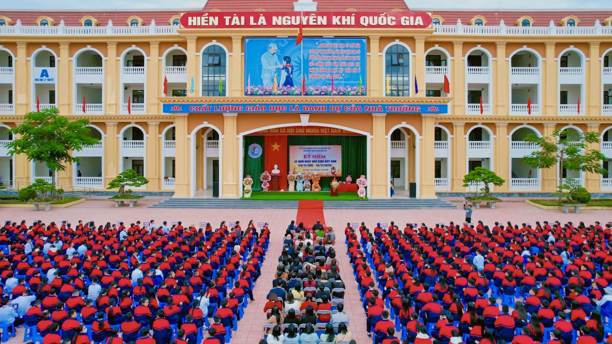 NIỀM VUI LỚN TRƯỚC THỀM NĂM MỚI 2026 - TRƯỜNG THCS QUẢNG HÀ ĐƯỢC CÔNG NHẬN ĐẠT  KIỂM ĐỊNH CHẤT LƯỢNG GIÁO DỤC CẤP ĐỘ 3, CHUẨN QUỐC GIA MỨC ĐỘ 2